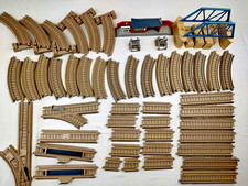 50 Piece HUGE Lot Thomas The Train Trackmaster Tan Tracks Station Bridge