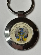 RAAF 37 Squadron Association Keychain Emlin Glow Wings Motto Foremost ￼