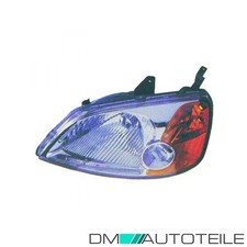 Scheinwerfer H4 links passt für Honda Civic VII Stufenheck/Coupe (ES) ab 00-03