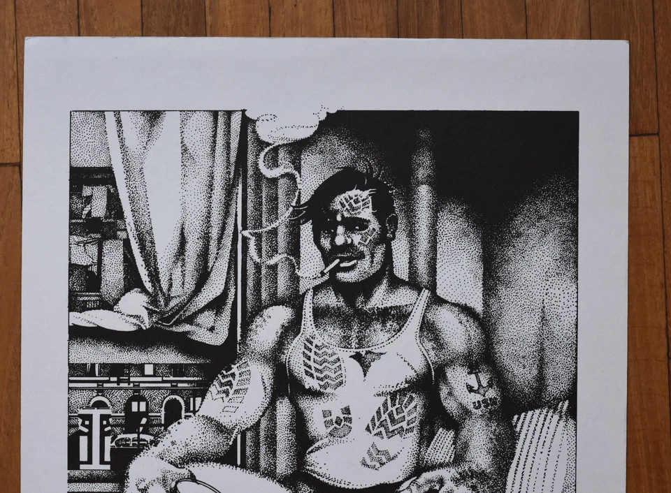 REX Kunstdruck Pointillismus art print pointillistic gay interest fetisch