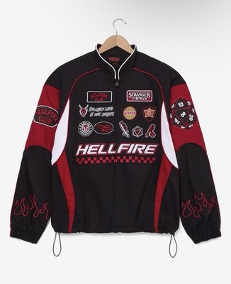Netflix Stranger Things Hellfire Club Moto Jacket Size Large New With Tags