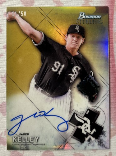 2021 Bowman Sterling Jared Kelley Gold Auto #BSPA-JK /50