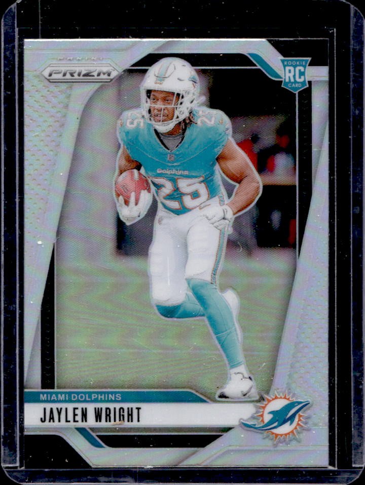 2024 Prizm Jaylen Wright RC Silver Rookie #348 Dolphins