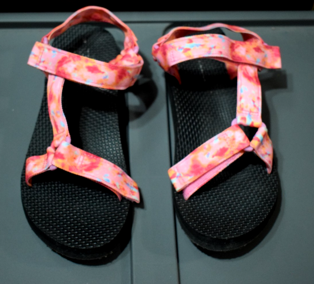 SAOLA Sandali Time Tru Strap suola ammortizzata rosa corallo donna taglia 8 ottime condizioni!