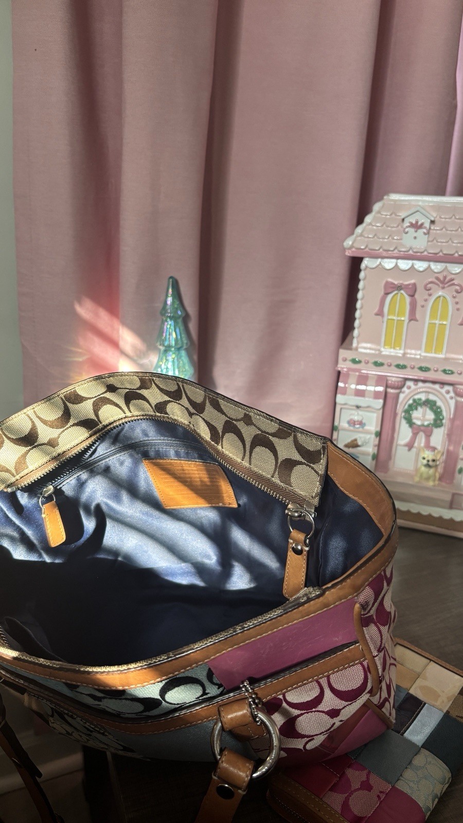 Coach Patchwork Multicolor Tote Wallet Set Logo L… - image 4