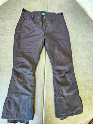 ROXY DryFlight Backyard Women's Black Snow Pants M Waterproof Insulated Regular
