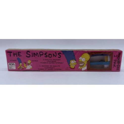 The Simpsons Rare Sealed Vintage 1991 Collectors Tooth Brush Lisa Bart Maxill - Picture 1 of 6