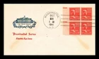 Dr Jim Stamps FDC 17C Andrew Johnson Block House of Farnam Thermographed Cachet