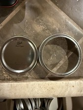Never Used wide mouth mason jar lids With Bands