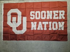 Oklahoma Sooner Nation 3x5 ft Flag Garage Wall Banner