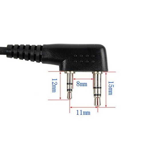 Oreillette souple à 2 broches en forme de G avec microphone PTT pour BaoFeng, - Zdjęcie 3 z 6