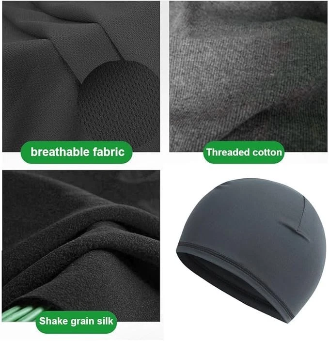 Fahrradmütze Unter Helm Leichte Dünne Baumwollmütze für Herren und Damen, 2Stück - Bild 3 von 4