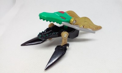 Vintage POWER RANGERS Green Dragon Head Accessory 3 3/4'' For Figure Bandai