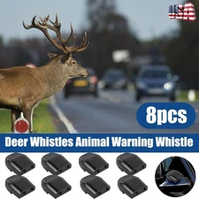 8 Pcs Deer Deer Whistles Warning Whistle for Cars, Motorcycles, Trucks, RVs NEW