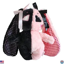 Adorable E-Girl Bunny Plush Toy - Trendy Anime Goth Stuffed Animal for Teens!
