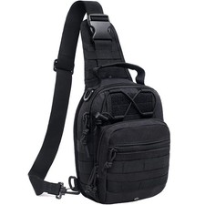 Tactical Sling Bag Mens Small Crossbody Chest Pack for Outdoor EDC Shoulder Bag