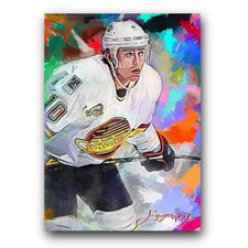 Pavel Bure #2 Art Card Limited 42/50 Edward Vela Signed (Vancouver Canucks)
