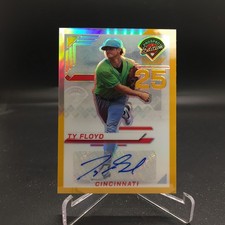 Ty Floyd 2025 Prospect Edition Holo Ticket Signatures Gold 111 #/10 Reds
