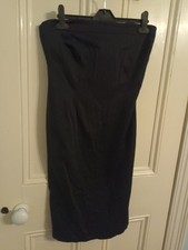 Dorothy Perkins Black Bodycon Dress In Size 10 - NEW But Missing Straps