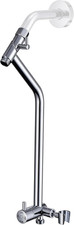 All Metal Shower Diverter with 13.5 Inch Extended Holder Chrome  Downward-Exte