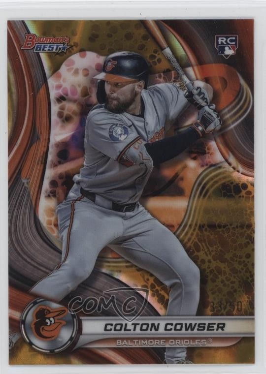 2024 Bowman's Best Gold Lava Refractor /50 Colton Cowser #10 Rookie RC