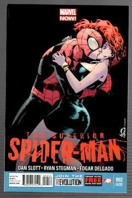 The Superior Spider-Man # 2 Second Print Edition (7.0) Marvel 4/2013 Kiss   ️