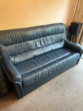 sofa 3 seater and two 1 seater leather recliners