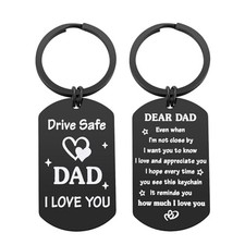 Lcbulu Christmas Gifts for Dad from Daughter Son - Drive Safe Dad Black
