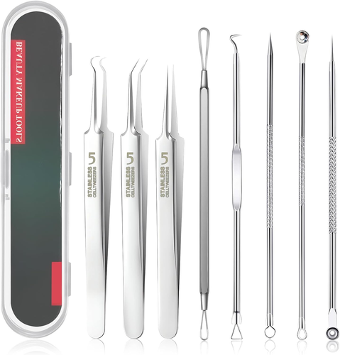 Gioco Spremita Brufoli In Silicone Antistress – Simulatore Realistico Di Pelle Con Strumenti Per Rimuovere Le Perline, Set Sensoriale Riutilizzabile