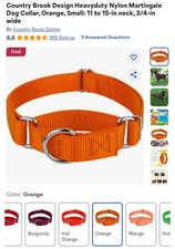 Country Brook Petz  Martingale Dog Collar - Training Collar with No Buckle