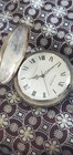 Vtg Pocket Watch Andre Rivalle E Gluck Trading Co Hunting Scene Swiss Made 1960s — photo 2