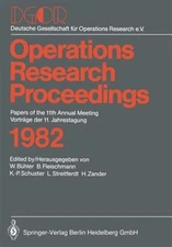 Operations Research Proceedings 1982, Paperback by Bühler, W.; Deutsche Gesel...