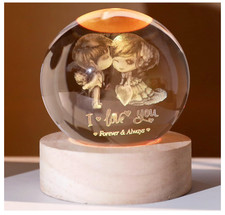 Valentine  s Day Crystal Love You LED Light Gift Romantic Love Keepsake for Her