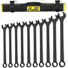 10piece Sae Blackoxide Jumbo Combination Wrench Set Openend Large Wrench Big Wre