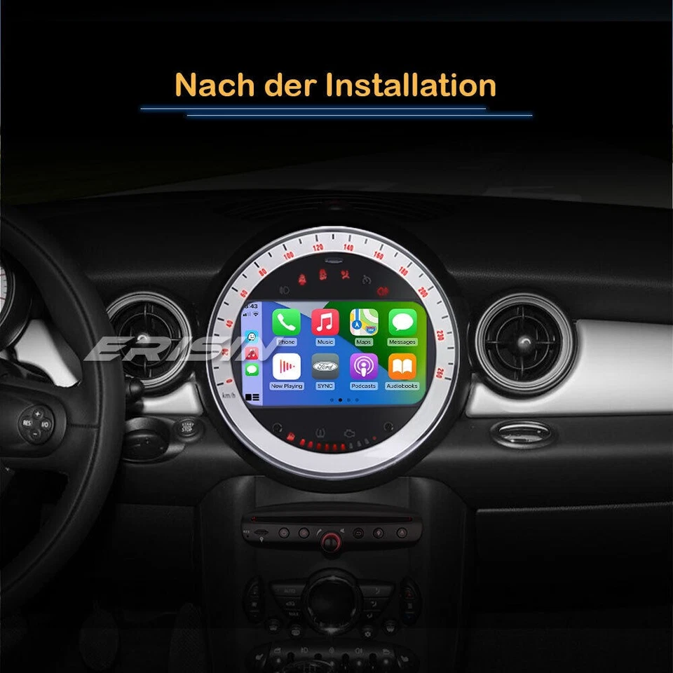 64GB 8-Kern Android 14 Autoradio GPS Navi für BMW Mini Cooper DVD DSP CarPlay BT - Bild 4 von 4