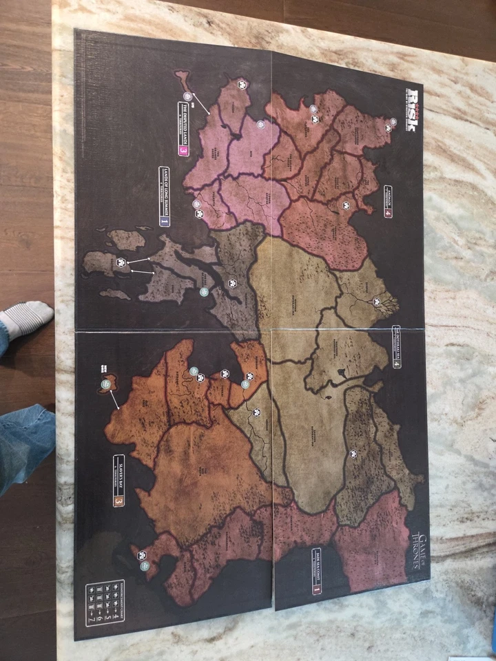 Juego de Tronos Risk Board Essos Mapa Repuesto Tablero de Juego Foto 2 de 2