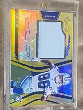 2020 Panini Certified CeeDee Lamb RC #205 Gold Freshman Fabric Autograph 07/25