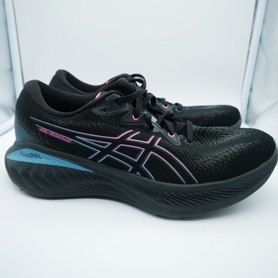 Asics Gel-Cumulus 25 GTX Womens Running Shoes Black Pink Blue 1012B478-001