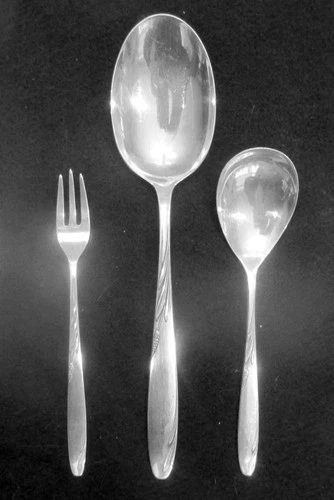 3 Gorham Sterling Silver items/ Serving Spoon  8 1/2"  sugar spoon & pickle fork