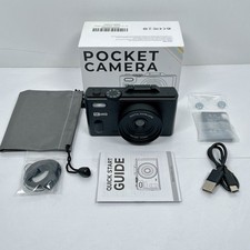 5K 80MP Digital Camera 18X Zoom 3  180  Flip LCD Screen Autofocus w/ 64GB Card