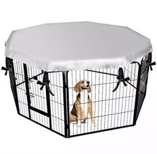 Dog Crate Cover for Outdoor and Indoor- Double Side Waterproof Windproof Shade