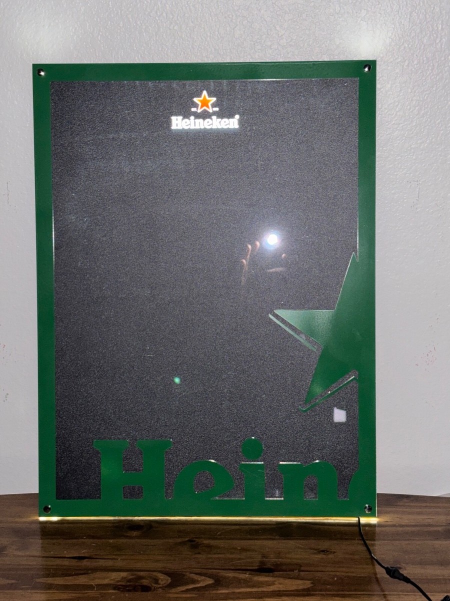 HEINEKEN BEER LED MENU BOARD MAN CAVE DECOR LIGHTED SIGN NEW IN