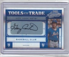 2004 Gary Carter Absolute Memorabilia Tools Trade Blue AUTO /100 - #51 NY Mets