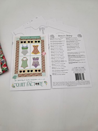 Beach Baby Quilt Kit 45" x 65" Applique from the Quilt Factory - Picture 2 of 4