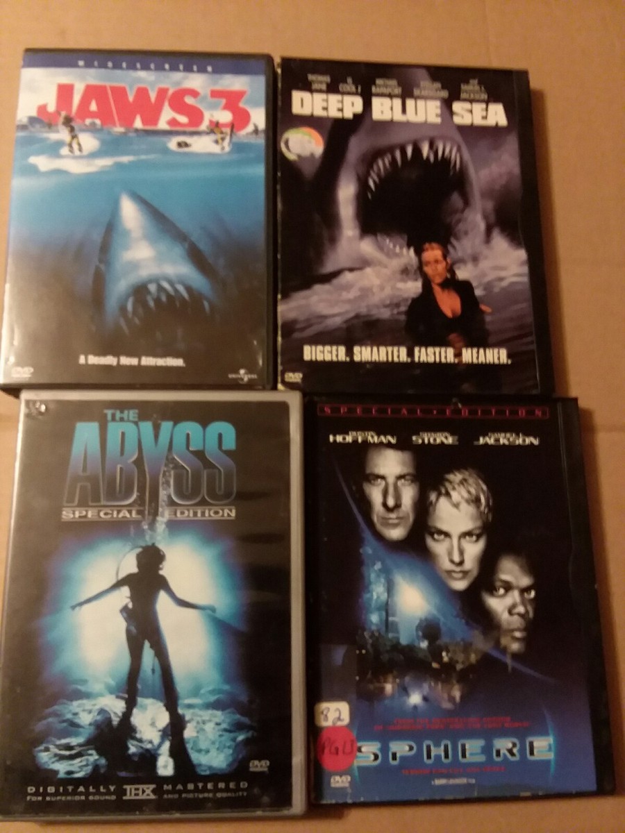 4 Dvd Deep Water Horror Movies,please see photos for movie