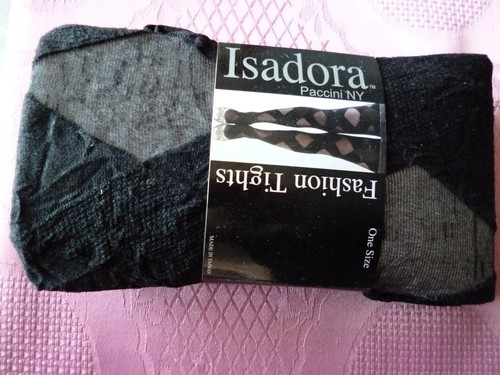 Strumpfhose one Size Fashion Tights Paccini NY schwarz Muster - Bild 2 von 3