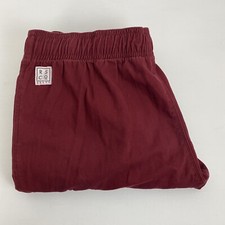 Rusty Womens Burgundy Button Up Drop Crotch Jogger Pants Stretch Size 10 GUC JMA