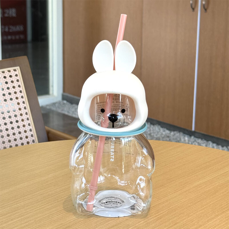 2026 Starbucks China Mid-autumn Festival Rabbit Bear 20oz Glass