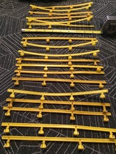 Vintage 1970's Tyco Racing Guard Rails. 7 GITD  20 Standard Yellow