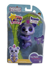 2016 Fingerlings Interactive Baby Monkey Purple Baby Panda BEANIE